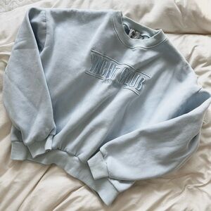 Princess Polly Sky Blue Sweatshirt